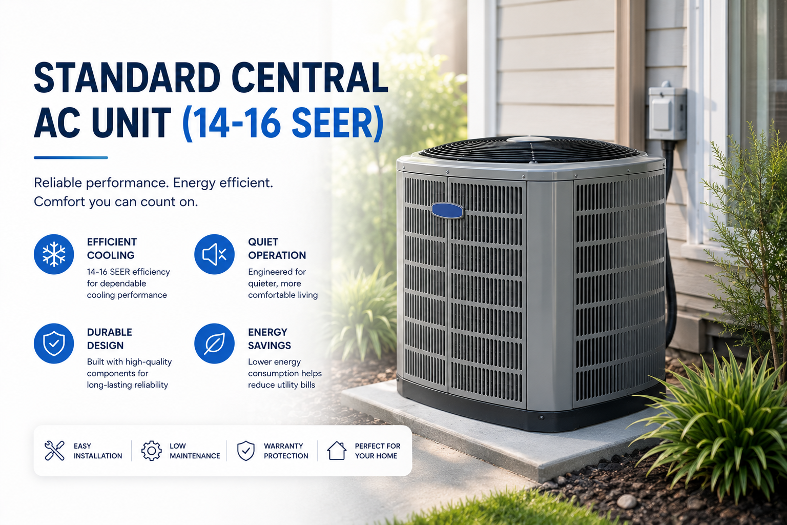 Standard Central AC Unit (14-16 SEER)